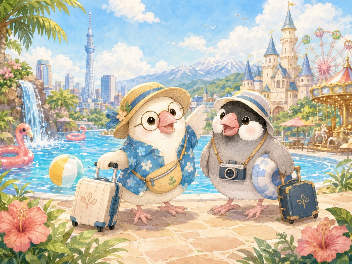 関東・甲信越を旅する文鳥